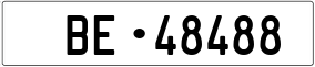 Trailer License Plate